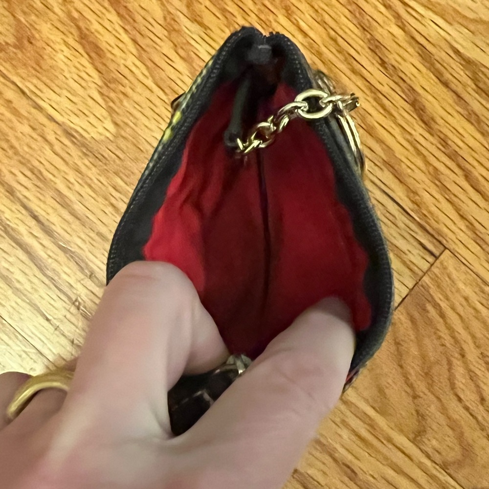Vintage 2003 Dooney and Bourke Plaid Wallet Change Purse with Key Ring - Picture 6 of 6